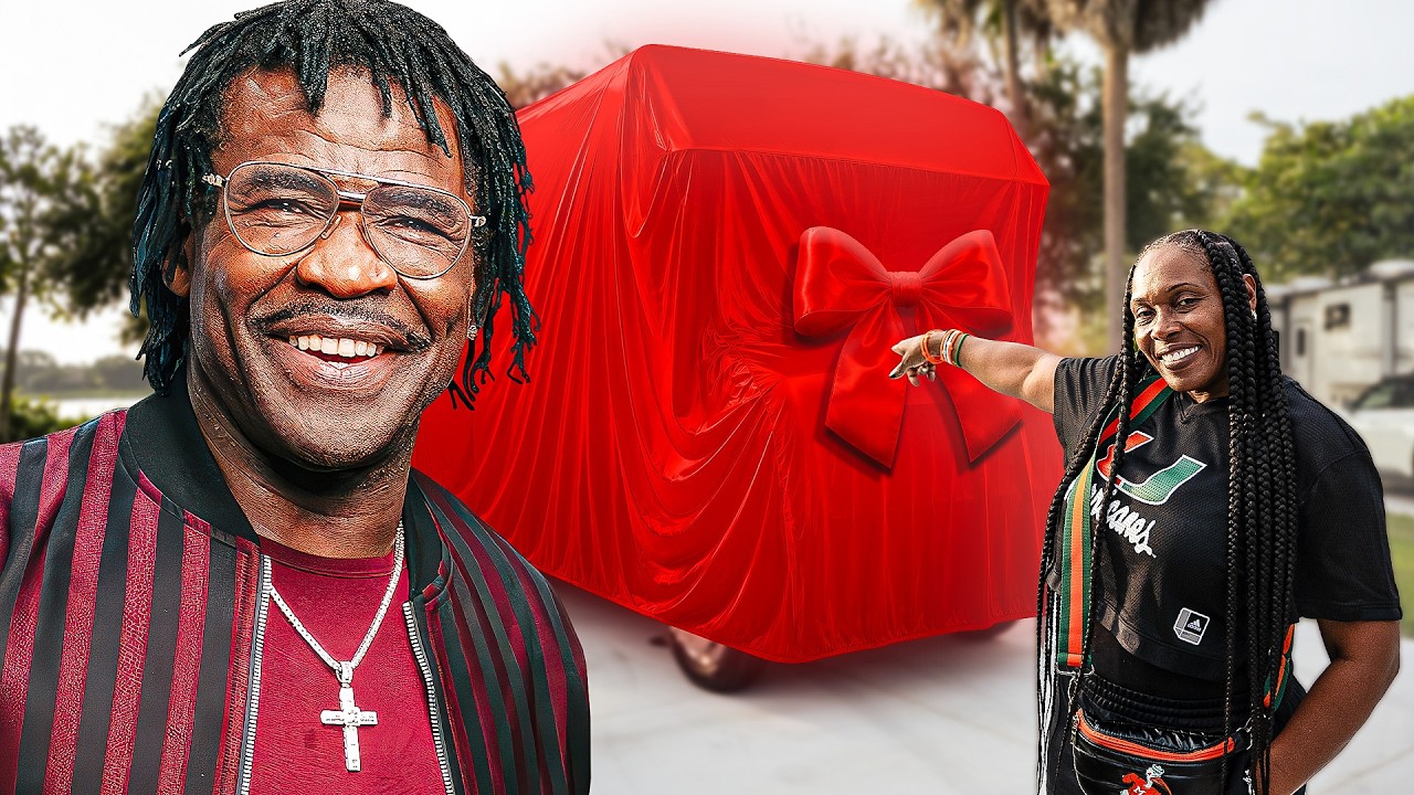 Michael Irvin Surprises Linda Fletcher with Custom RV